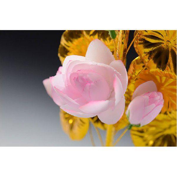 お盆用品【高級 盆花（ぼんばな）ピンク：豪華な五輪仕立】1対2本入り