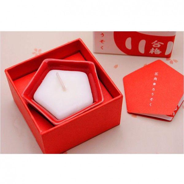 縁起の良い合格祈願の五角形【五角ろうそく】ローソク 仏壇・仏具