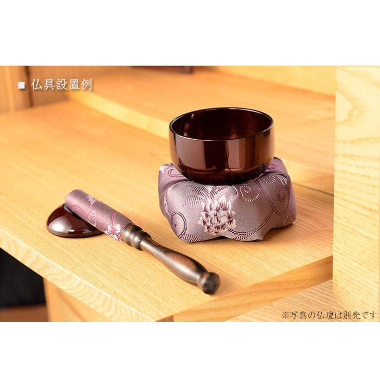 国産仏具【豪華4点おりんセット 響花(きょうか) 藤ワイン】りん 国産仏具【豪華4点おりんセット 響花(きょうか) 藤ワイン】りん