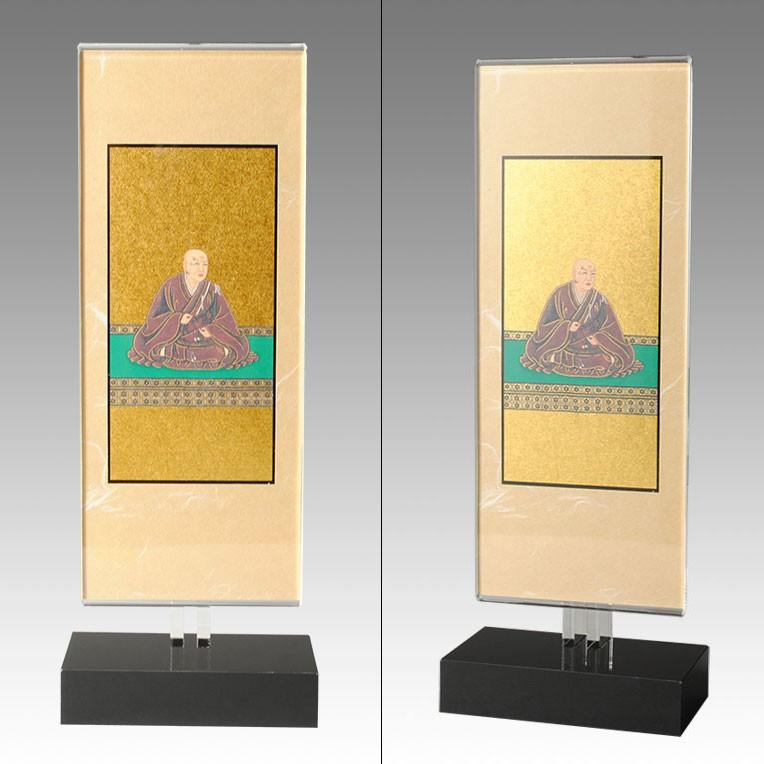 モダン掛け軸【クレア　浄土真宗西本願寺派　三枚セットサイズ小】置くだけで簡単設置　クリスタルのような透明感　送料無料_2