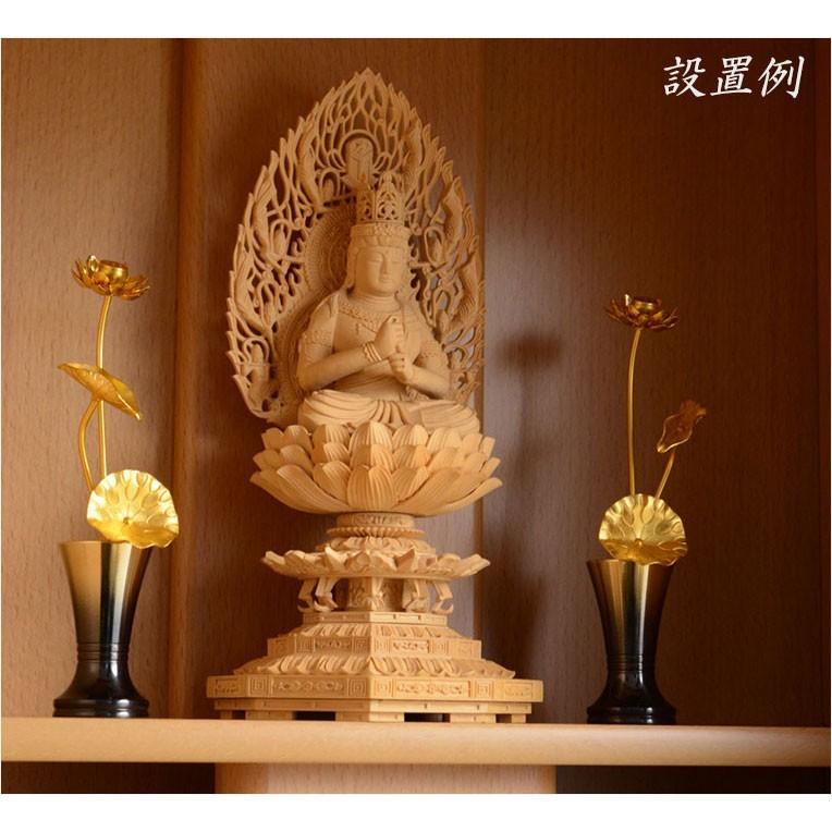 国産 豆常花+花立セット【杵型仏具:咲れんげ 3本立 オーク 3.0 国産 豆常花+花立セット【杵型仏具:咲れんげ 3本立 オーク 3.0