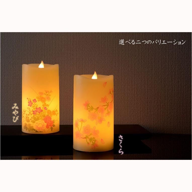 仏具【内蔵式LEDライト付和みローソク：灯花（とうか）さくら