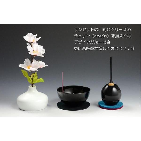国産モダン仏具【チェリングchering:ブラック】1つで三具足 国産モダン仏具【チェリングchering:ブラック】1つで三具足