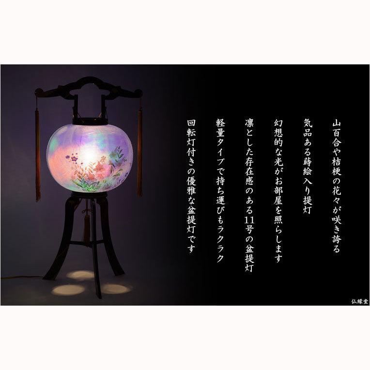 お盆提灯・仏縁堂セレクト【八女提灯:蒔絵入り 一重 桔梗に お盆提灯・仏縁堂セレクト【八女提灯:蒔絵入り 一重 桔梗に