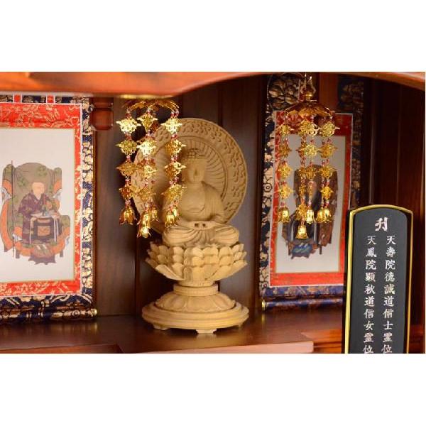 全宗派対応【赤玉入りアルミ豆瓔珞(まめようらく)1対】ミニ 全宗派対応【赤玉入りアルミ豆瓔珞(まめようらく)1対】ミニ