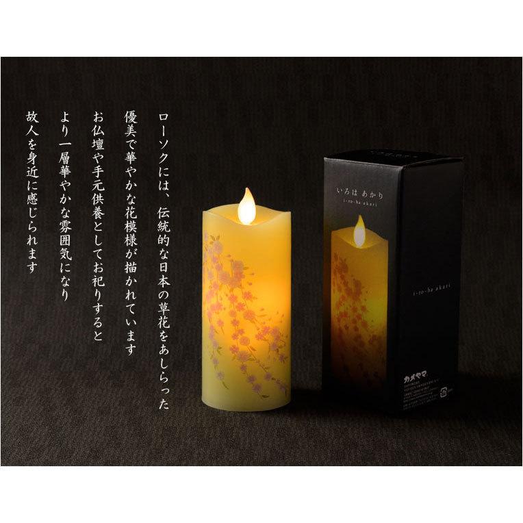 仏具【電池式・揺れるLED和みローソク：スリム灯花（とうか