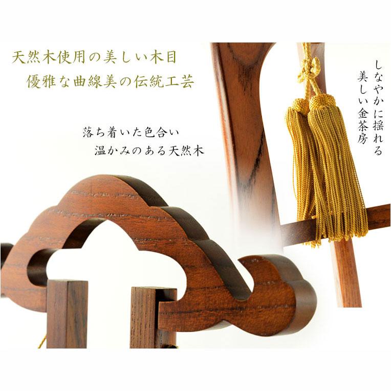 高級お盆提灯【八女提灯:天然木・ケヤキ色塗り 本絹二重張り 高級お盆提灯【八女提灯:天然木・ケヤキ色塗り 本絹二重張り