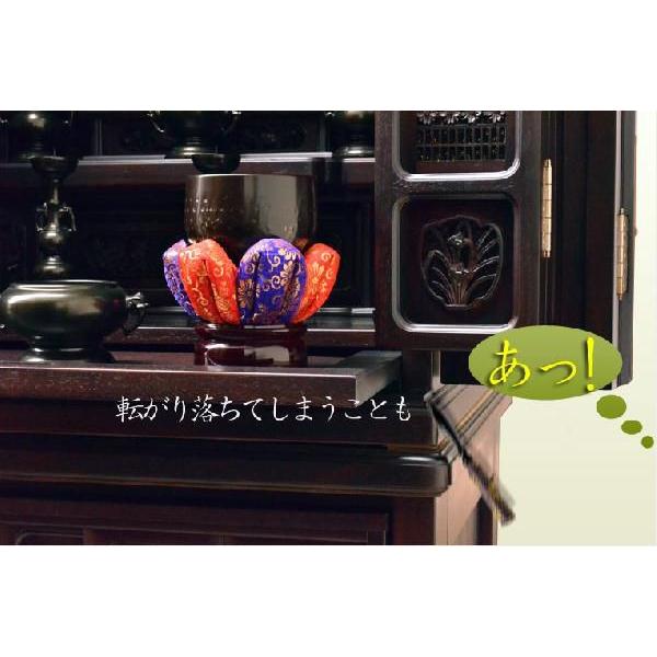 風格漂う唐木リン棒台：紫檀】リン棒置き おりん 鈴 リン 仏壇用仏具