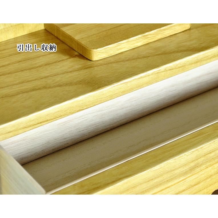 メモリアルオープン型仏壇【桜屋（さくらや）紫檀色】安全な香炉台付き・総桐材・軽い・ミニ仏壇　送料無料_8