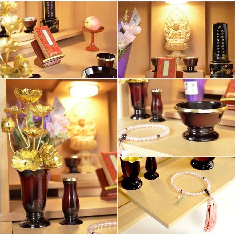 モダン仏壇【和風な格子扉:天然ブナ杢・風花(かざはな)17号 モダン仏壇【和風な格子扉:天然ブナ杢・風花(かざはな)17号
