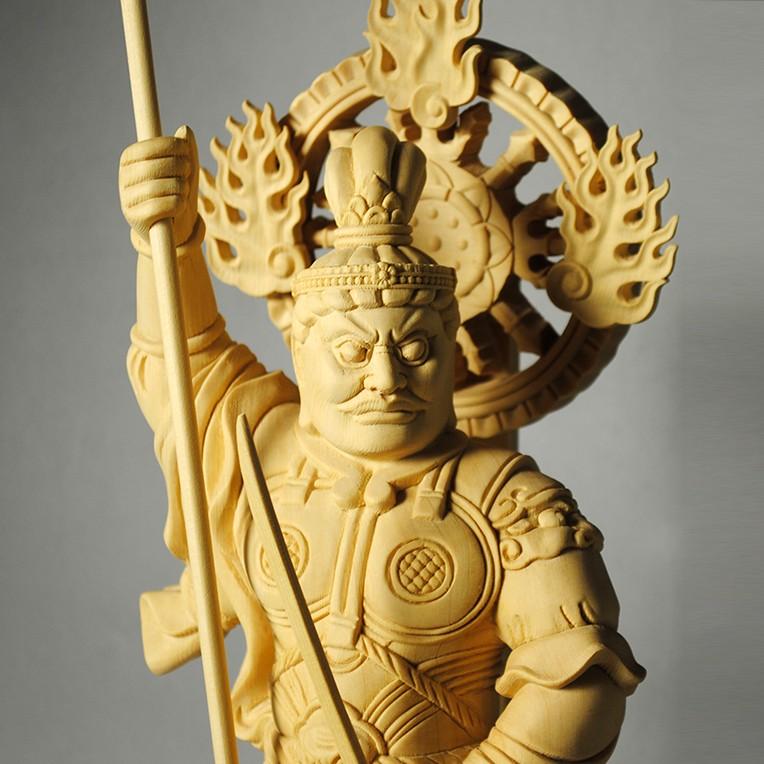 尺2寸ビッグサイズ【総桧製、手彫り仏像：東寺形（立体曼荼羅）人気の