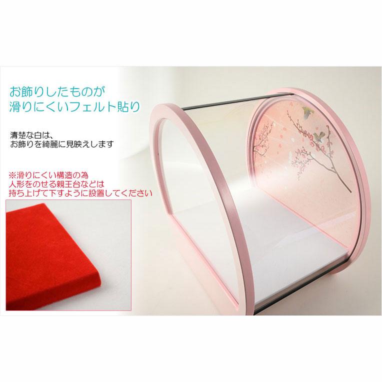 入荷未定）ひな祭り【コンパクト収納飾り：国産モダン雛人形・咲茉