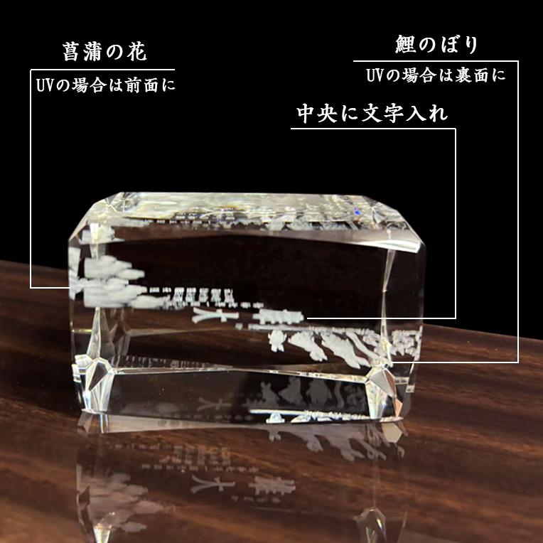 五月人形 名入れ 【クリスタル 煌星 -KIRABOSHI-】こどもの日 立札