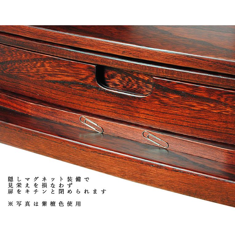 入荷未定)家具調モダン仏壇【桐総杢新ハーモニー35号:紫壇色 入荷未定)家具調モダン仏壇【桐総杢新ハーモニー35号:紫壇色