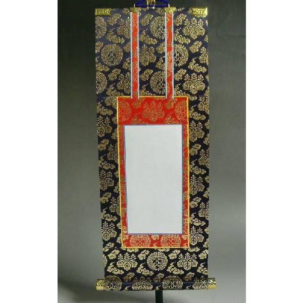 宗紋入り・京都西陣掛軸【法名軸:上仕立本紙・浄土真宗本願寺派 宗紋入り・京都西陣掛軸【法名軸:上仕立本紙・浄土真宗本願寺派