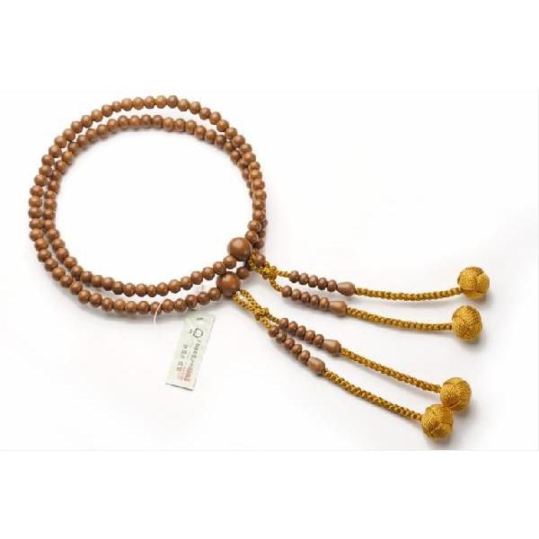 真言宗【京念珠：本梅共仕立】女性用数珠 正梅 正絹小田巻房 本連・本