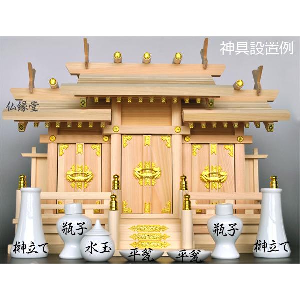 神具【白陶器神具7点セット:サイズミニ】神棚 祖霊舎 神徒壇 神具【白陶器神具7点セット:サイズミニ】神棚 祖霊舎 神徒壇