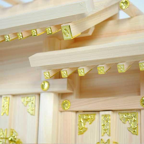 神棚 国産高級屋根違い三社宮・高級桧(飛鳥)サイズ中B 送料 神棚 国産高級屋根違い三社宮・高級桧(飛鳥)サイズ中B 送料