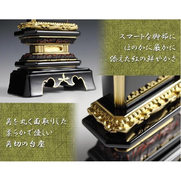 塗位牌　葵角切６．０寸　1名分文字彫込　送料無料 塗り位牌葵角切金粉仕上げ6.0寸 : 仏壇・位牌・仏像専門店 - 通販
