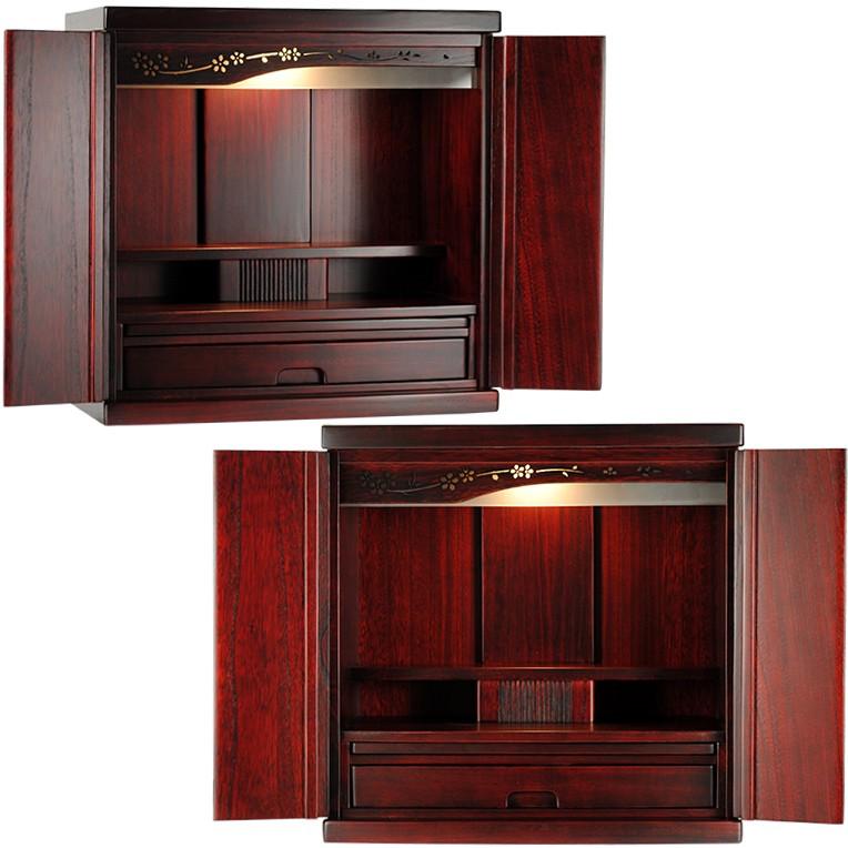 入荷未定)【ご本尊+大蓮仏具セット(紫檀色)+掛軸留め】仏具 入荷未定)【ご本尊+大蓮仏具セット(紫檀色)+掛軸留め】仏具