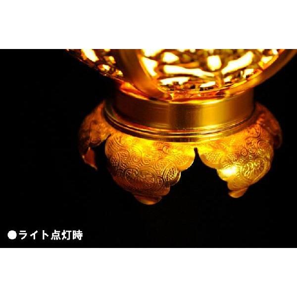 ほんのりと明るい電球入り【新丸型 吊燈篭(中)】 灯篭 お仏壇 ほんのりと明るい電球入り【新丸型 吊燈篭(中)】 灯篭 お仏壇
