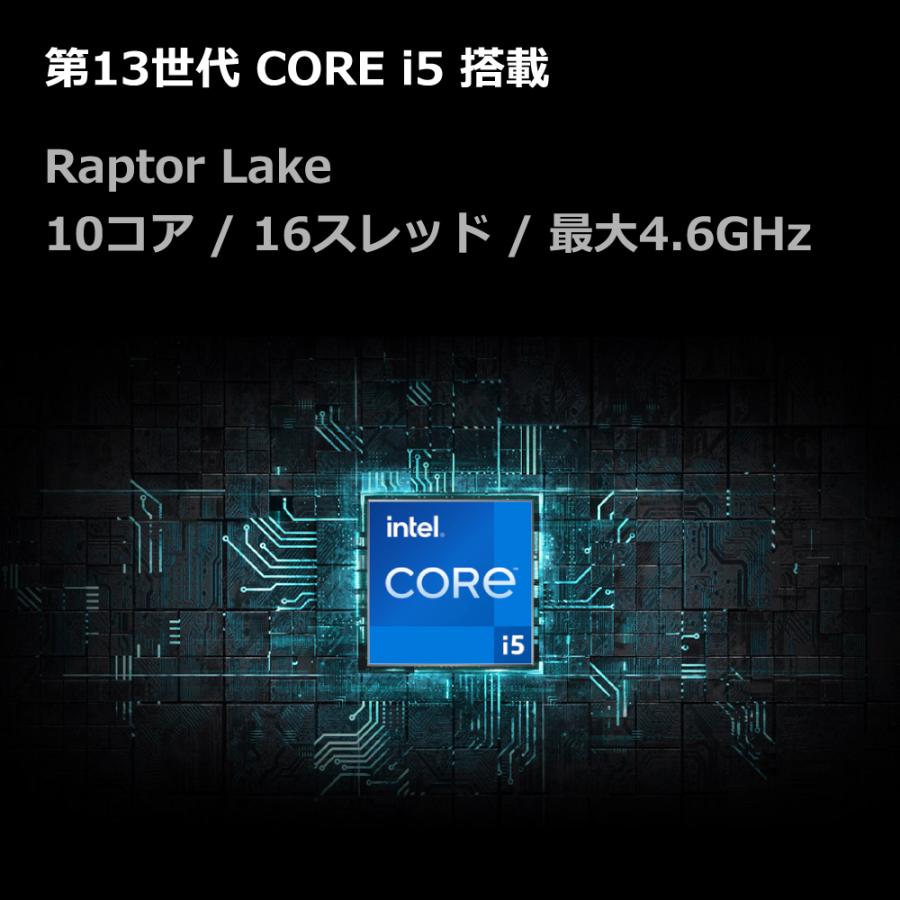 ゲーミングPC RTX3050 Core i5-13400F メモリ32GB SSD1TB B660