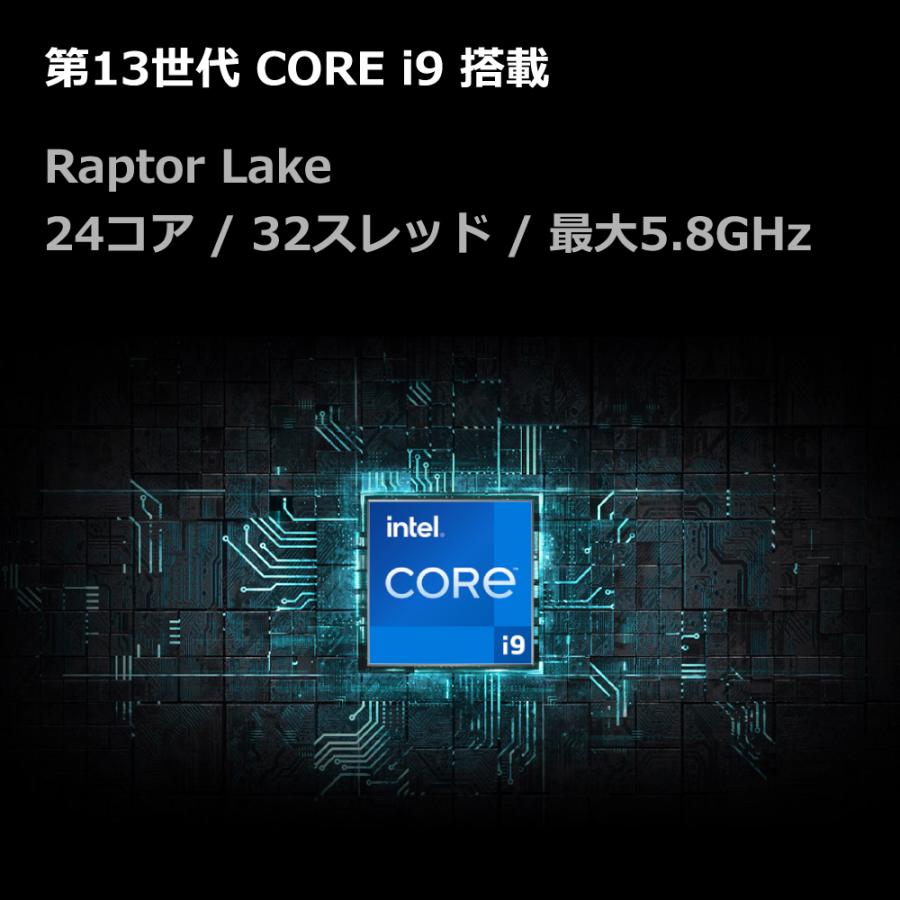 ゲーミングPC RTX4070Ti Core i9-13900K メモリ32GB SSD1TB Z790 240mm