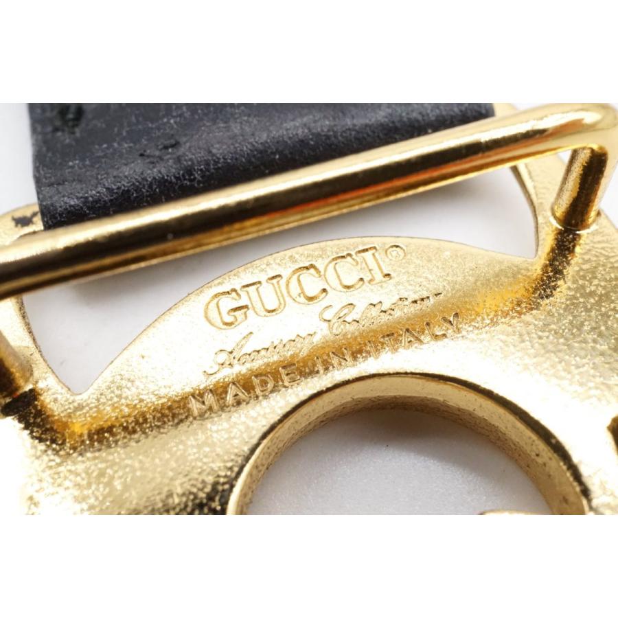 グッチ アクセサリーコレクション ヴィンテージ 約M〜L シェリー ベルト GG レディース Unisex キャンバス 黒 ブラック GUCCI 8023k｜buy-crazy-y-shop｜10