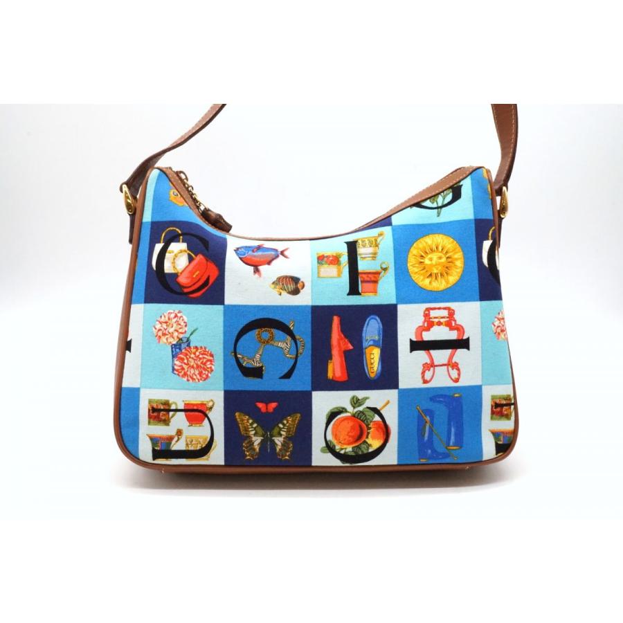 GUCCI グッチ バンブー バッグ リュック ビンテージ 希少 水色
