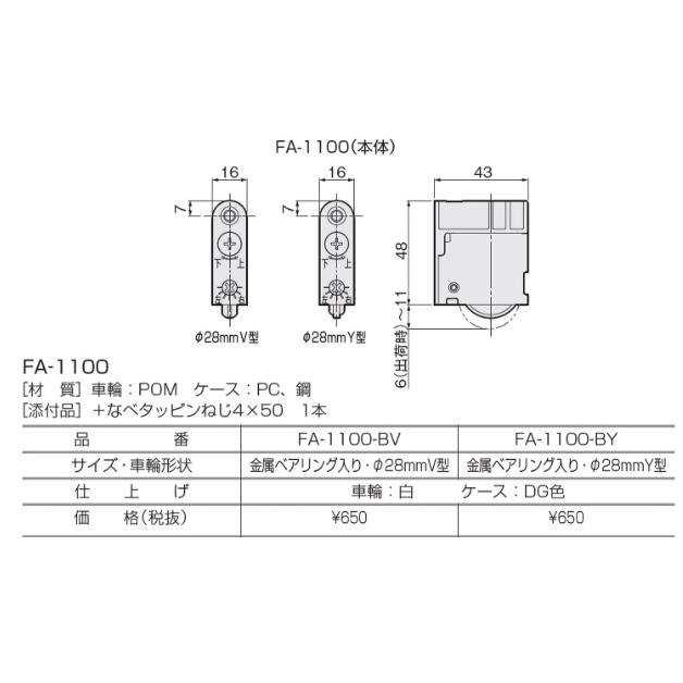 アトム 調整戸車 FA-1100 :kt073-2:バイ・モア - 通販 - Yahoo!ショッピング アトム 調整戸車 FA-1100 :kt073-2:バイ・モア - 通販 - Yahoo!ショッピング