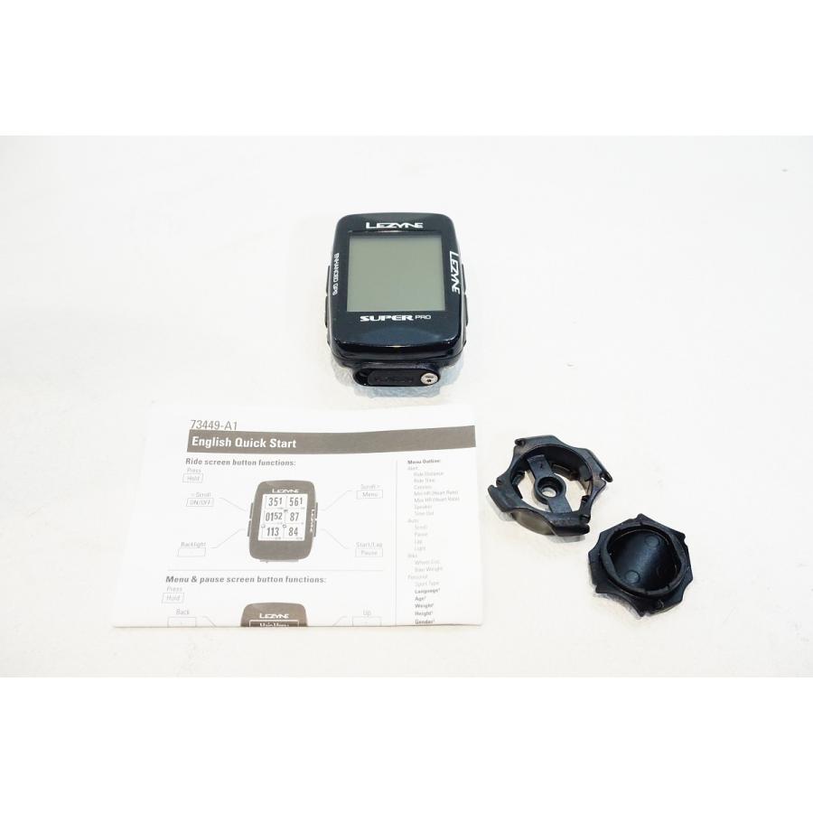 LEZYNE SUPER PRO サイクルコンピューター本体　ステー　美品 LEZYNE 「レザイン」 SUPER PRO サイクルコンピュー / 横浜戸塚 店
