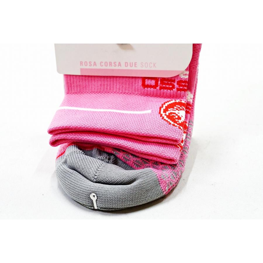 Castelli Rosa Corsa Calzini Da Donna Con Filato Antibatterico, Altezza 7 Cm - Confortevoli E Traspiranti Per L'uso Quotidiano