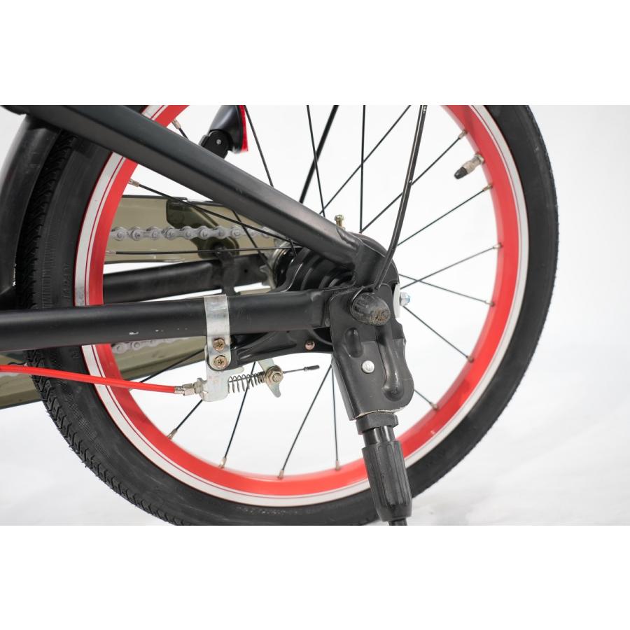 ブリジストンレベナ16インチキッズバイク黒自転車幼児スポーツ