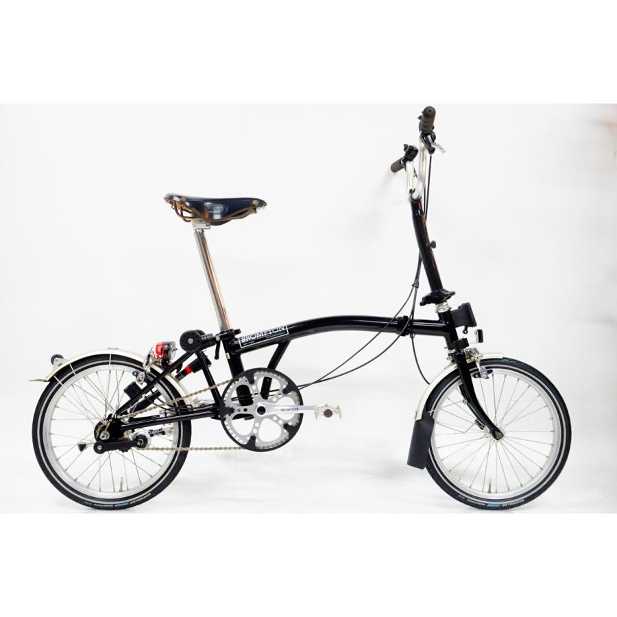 BROMPTON M3L RAW 中古美品 2009モデル 折りたたみ 自転車 BROMPTON 「ブロンプトン」 M3L 2007年モデル 16インチ 折り畳み自転車