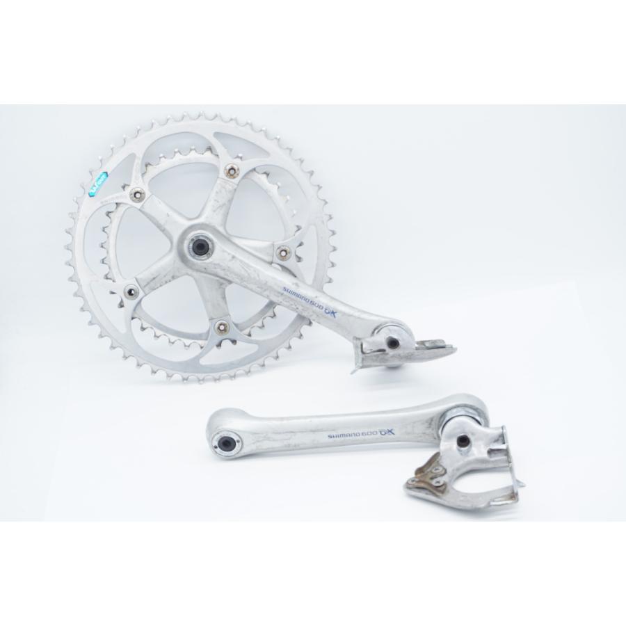 ジャンク SHIMANO 「シマノ」 600 AX 52-39T 165mm クランク+ ジャンク SHIMANO 「シマノ」 600 AX 52-39T 165mm クランク+