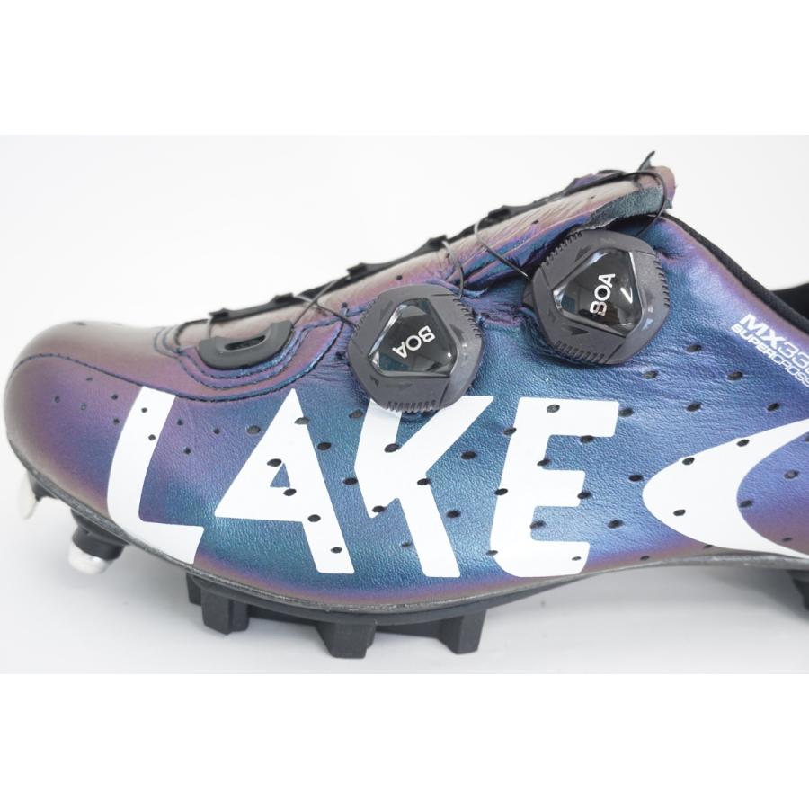 LAKE MX332 SUPERCROSS カメレオンブルー 42 本革が特徴のサイクリングシューズ専業メーカー『LAKE』の国内