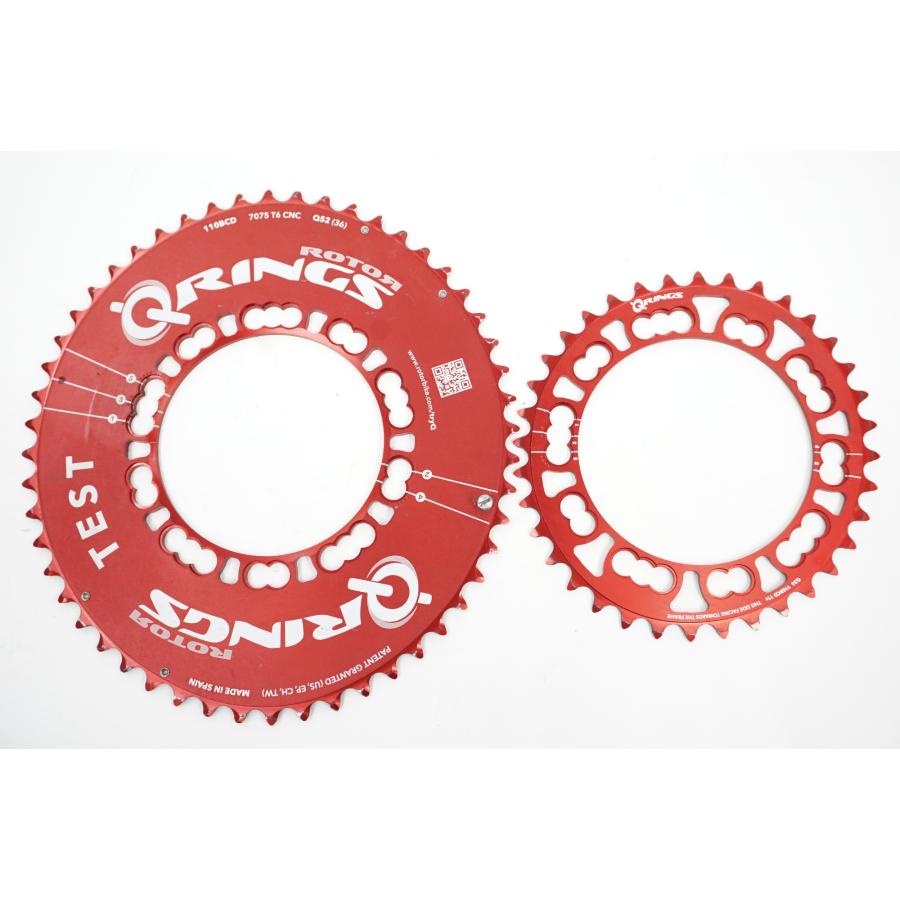 ROTOR 「ローター」 Q-RINGS TEST 52-36t 110BCD チェーンリング