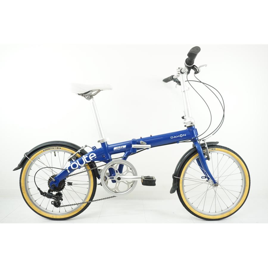 ★手渡し希望★Dahon Route 折りたたみ 20インチ 2018モデル 青 DAHON 「ダホン」 ROUTE 2018年モデル 20インチ 折り畳み自転車