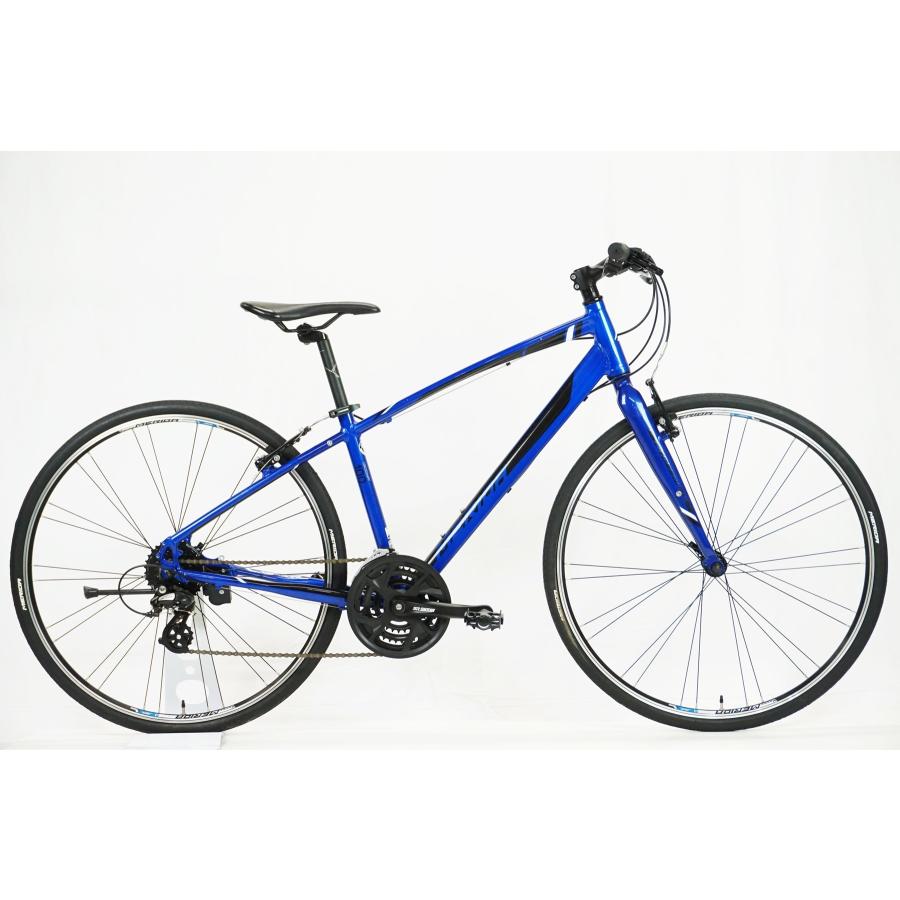 【中古品】MERIDAクロスバイク CROSS WAY100-R 2021年製 グロッシーブルーカラー メソダ 自転車 中古品】MERIDAクロスバイク CROSS WAY100-R 2021年製 グロッシー