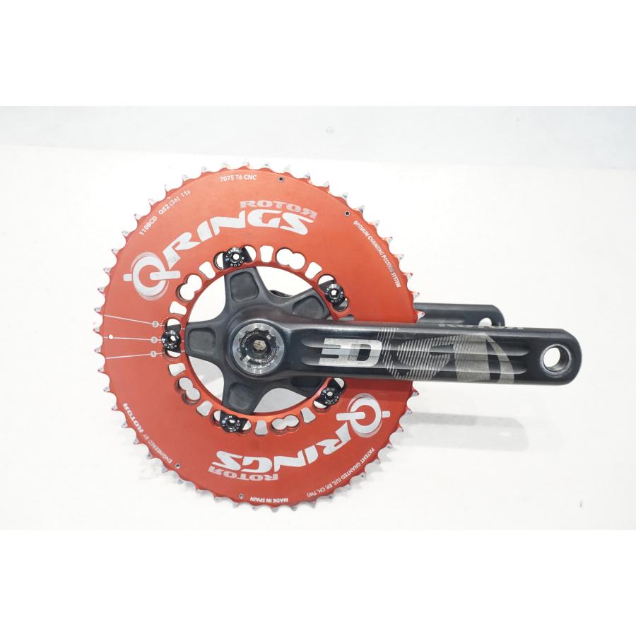 ROTOR QRINGS 175mmクランクセット ROTOR 「ローター」 QRINGS 3D 52-36T 175mm クランクセット / 横浜