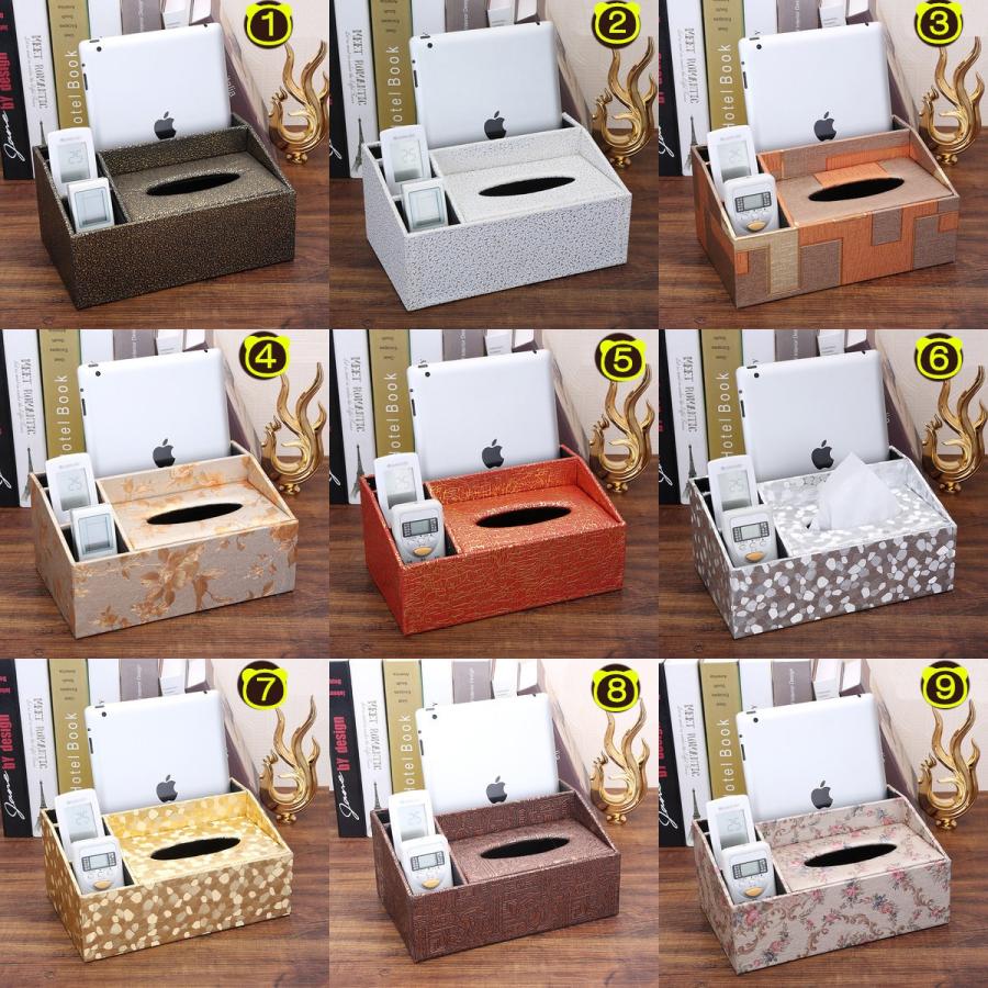 ペーパーボックス ティッシュケース 多機能収納ボックス付き リモコンラック 卓上収納 ティッシュカバー 小物入れ おしゃれ 車用 姫系 花柄 激安 S011 Buyeasy 通販 Yahoo ショッピング