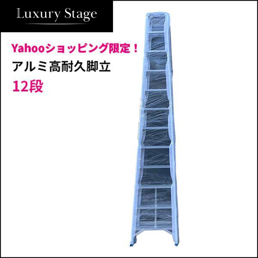 アルミ高耐久脚立 12段 脚立 ハシゴ【2023年モデル】 はしご : Luxury 