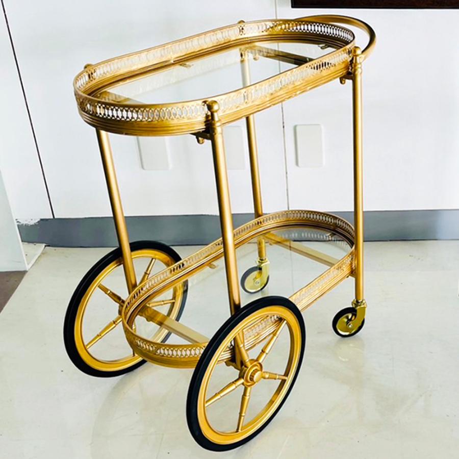 farm デザートカート (アンティークゴールド) ワゴン サイドテーブル