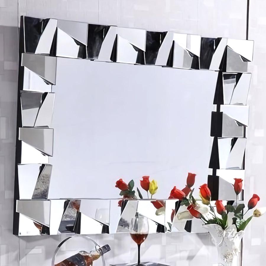 ウォールミラー ヴィーナスGeometryミラーst 鏡 スクエア 幅104cm 高さ78cm 奥行き7cm 壁掛け鏡  YCSA18118 Luxury Stage | 