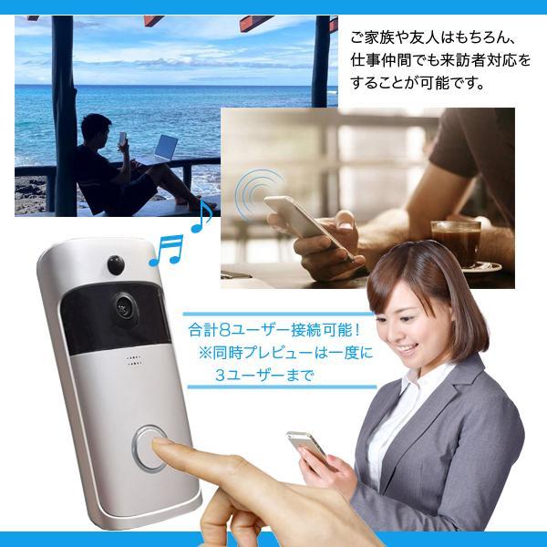 法人様限定 防犯 カメラ付き ワイヤレスインターホン スマホ連携