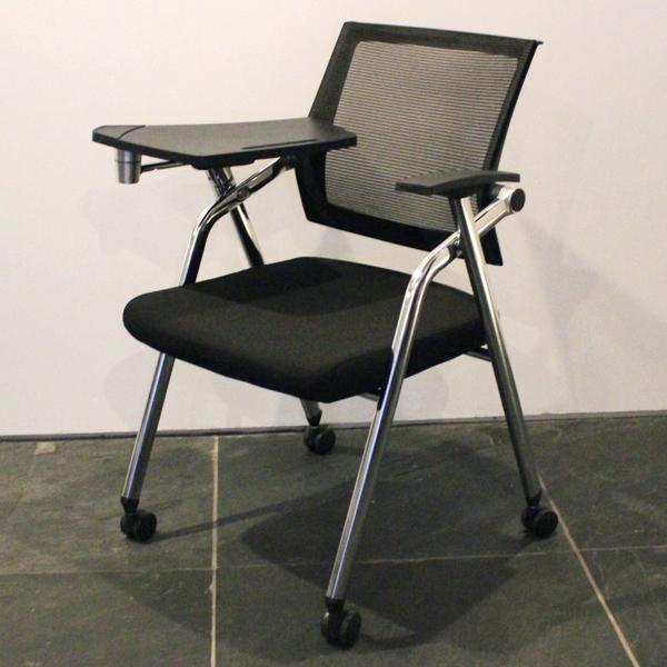 メモ台付きスタッキングチェア オフィスチェア 机付き 積み重ねOK 椅子