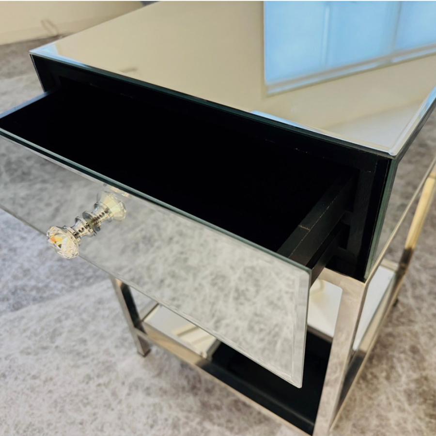 サイドテーブル 国内限定20台 ヴィーナスミラーセンターテーブル  ミラー家具 鏡 チェスト YCTI19171 Luxury Stage |  | 01