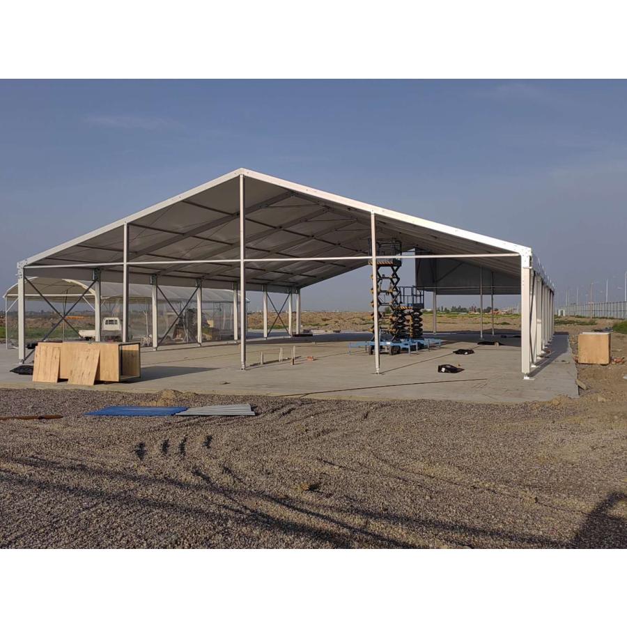 全国対応可200m2 大型テント (60坪前後) 10m×20m×3.8m軒高 全国対応可200m2 大型テント (60坪前後) 10m×20m×3.8m軒高