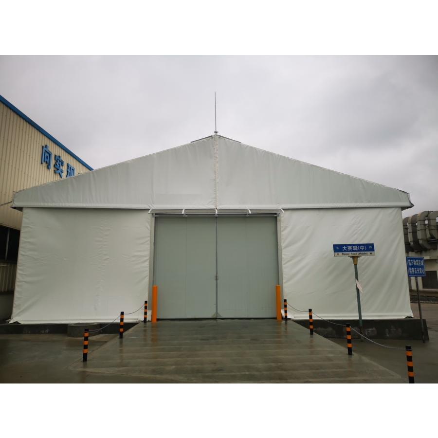 全国対応可200m2　大型テント (60坪前後)　10m×20m×3.8m軒高(トップ5.8m) or 8m×24m×3m軒高(トップ5m)　入口自由設計　大型倉庫　仮設施設｜buyers-selection｜06