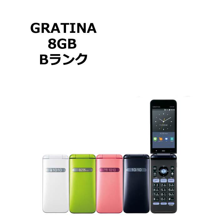 中古 GRATINA KYF37 カメラ無しモデル au版SIMフリー 本体 Bランク
